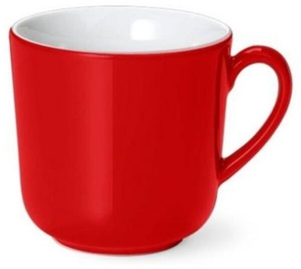 Dibbern Solid Color Rot Becher Mit Henkel 0,32 L