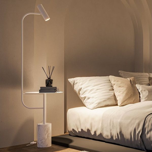 Neona Stehlampe ARTEMIS Weiß, Bewegliches Leuchtelement, GU10 6W, Warmweiß
