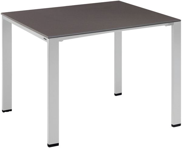 Kettler Tisch Set Float Silber Gestell 95 x 95 und Anthrazitplatte 95 x 95