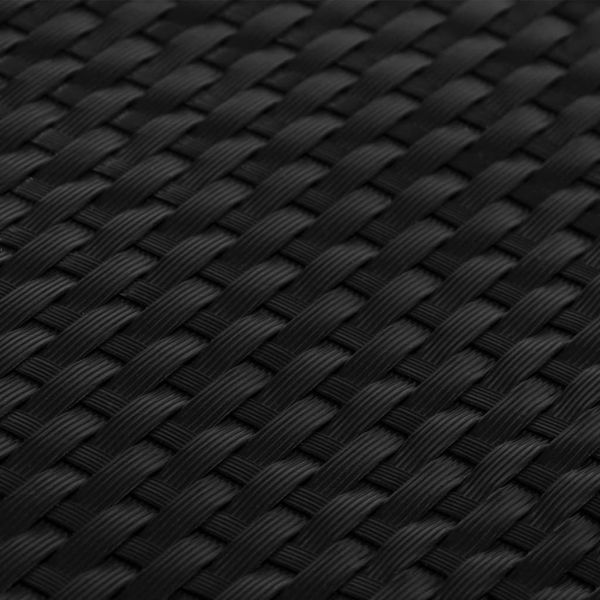 vidaXL Balkon-Sichtschutz Schwarz 300x80 cm Poly Rattan 156295 Bild 6