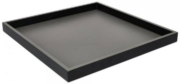 Giftcompany Tablett Tablett Neo Quadratisch Dunkelgrau Schwarz (32x32cm)