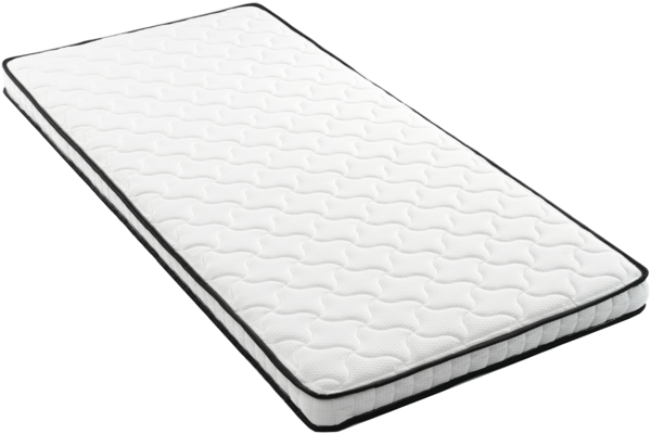 Merax Federkernmatratze, Maße: 90 × 200 cm, Dicke: 12 cm, Härtegrad: H3, mit ergonomischen Modulen und Entlastung der Lendenwirbelsäule; gerollte Matratze