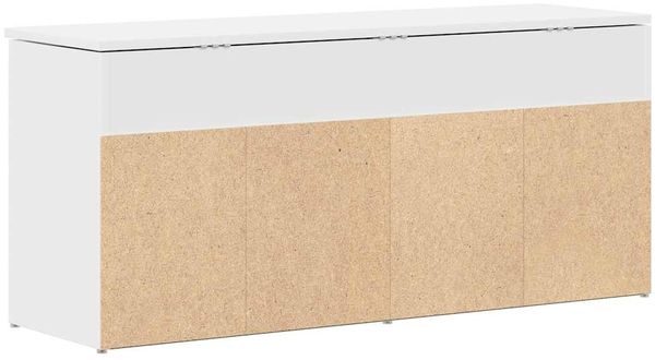 vidaXL Schuhbank Weiß 102x30,5x45 cm Holzwerkstoff 859136 Bild 6