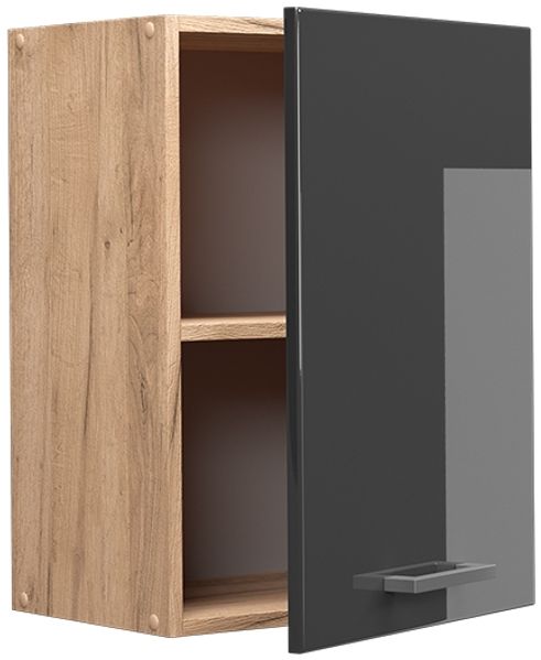 Vicco Küchenschrank Küchenzeile R-Line, Anthrazit Hochglanz, Hängeschrank 45 cm Bild 4