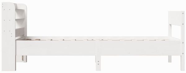 vidaXL Massivholzbett ohne Matratze Weiß 75x190 cm Kiefernholz 3306952 Bild 5