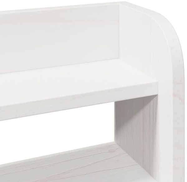 vidaXL Massivholzbett ohne Matratze Weiß 75x190 cm Kiefernholz 3306952 Bild 10