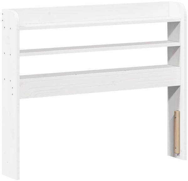 vidaXL Massivholzbett ohne Matratze Weiß 75x190 cm Kiefernholz 3306952 Bild 8