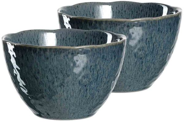 Leonardo MATERA Keramikschale 15,3 cm blau 2er Set
