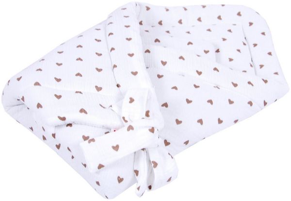 Einschlagdecke BABYLUX Einschlagdecke Musselin BABYHÖRNCHEN 75 x 75 cm Neugeborene, BabyLux