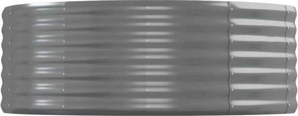 vidaXL Hochbeet Verzinkter Stahl 544x100x36 cm Grau 319014 Bild 4