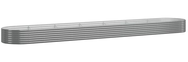 vidaXL Hochbeet Verzinkter Stahl 544x100x36 cm Grau 319014 Bild 2