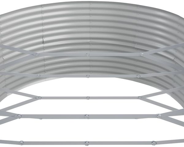 vidaXL Hochbeet Verzinkter Stahl 544x100x36 cm Grau 319014 Bild 5