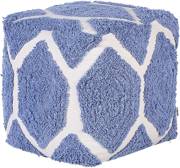 Pouf ROJHAN Blau Baumwolle 40 cm 40 cm