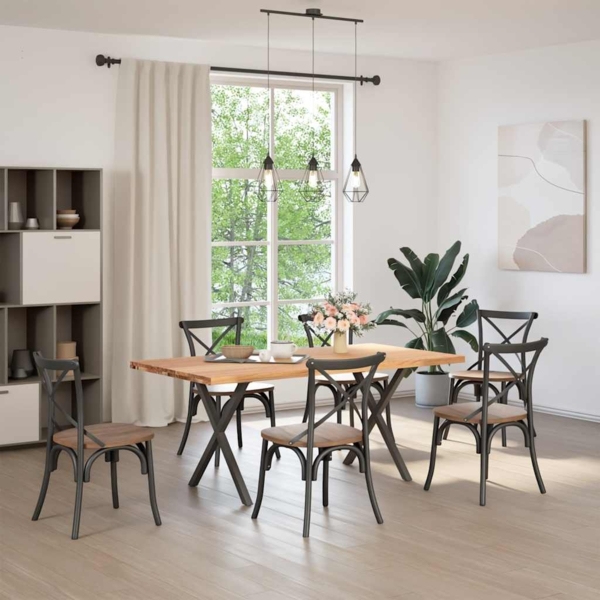 vidaXL Esstisch Hellbraun 180x90x74 cm Massivholz Eiche Rechteckig 3304164