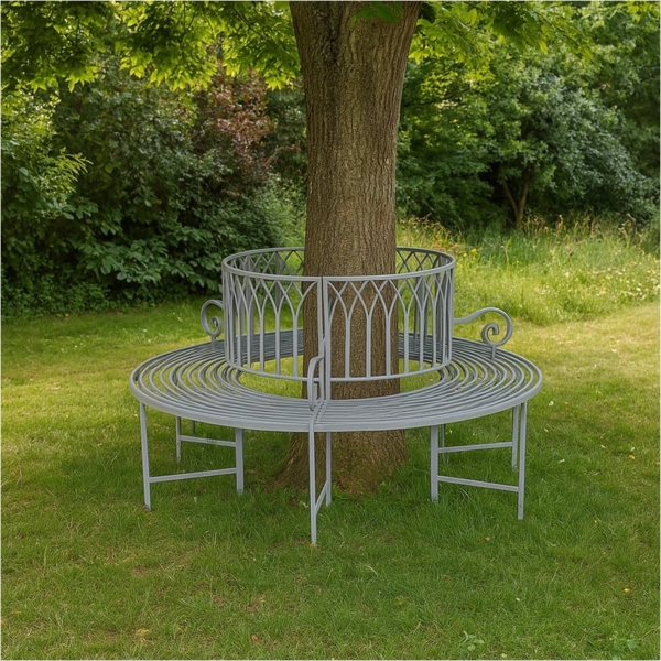 HTI-Living Baumbank Rundbank Valentine Garden (Stück, 1-St, 1 Bank), Gartenbank Baumbank