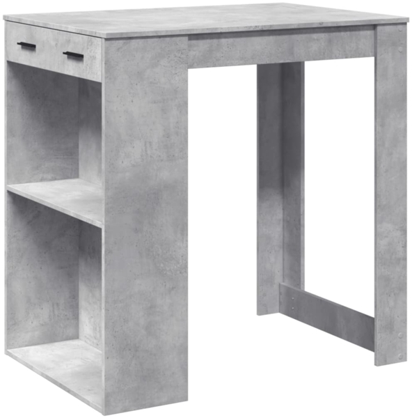 vidaXL Bartisch Betongrau 102x70x103,5 cm Holzwerkstoff 3309324