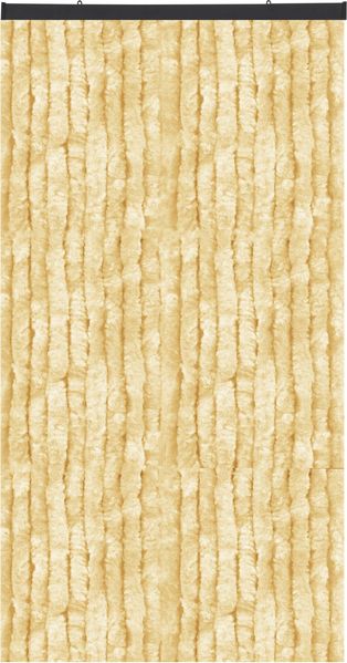 Flauschvorhang in Sondergröße - Türvorhang Breite: 120cm - Länge: 275cm, Creme