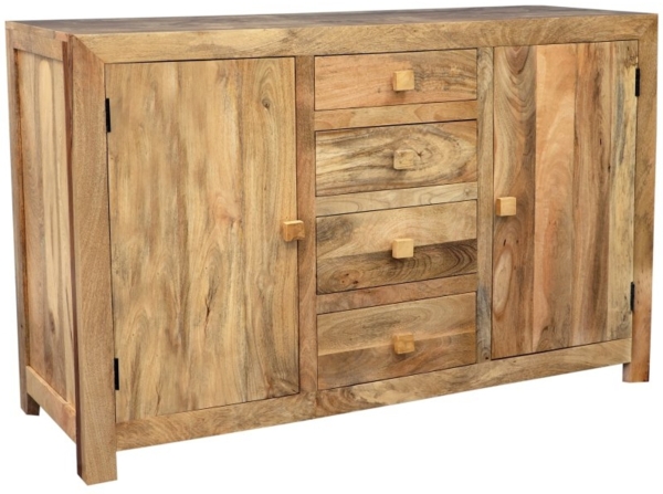 Kommode Hina 140x90x45 aus Mangoholz Bild 2