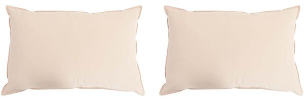 vidaXL Kopfkissen 2 pcs Beige 50 x 70 cm Kapokfaser 42042052