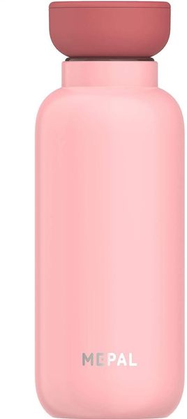 Mepal - Isolierflasche Ellipse - Doppelwandige Thermo Wasserflasche - Thermosflasche für Unterwegs - 9 Stunden heiß & 12 Stunden kalt - Edelstahl - 350 ml - Nordic Pink