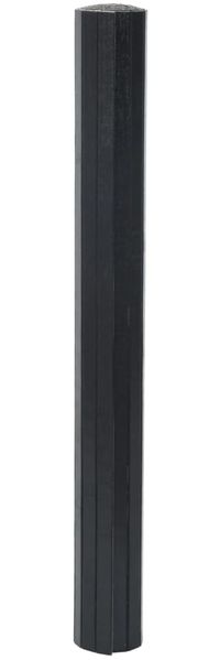 vidaXL Teppich Rechteckig Schwarz 70x200 cm Bambus 376744 Bild 3