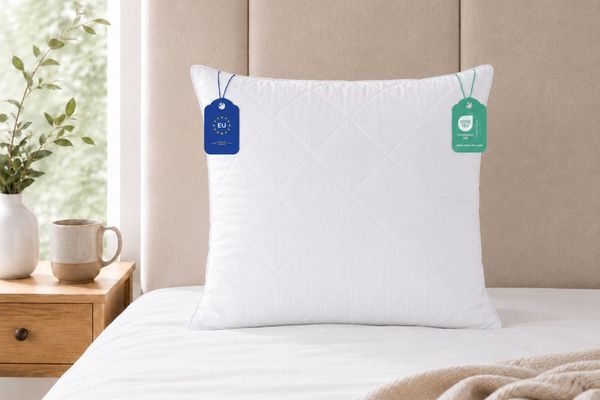 Pointhome Kopfkissen Schlafkissen, Kissen, Microfaserkissen, Seitenschläferkissen, Kapitone-Steppung & formstabile Hohlfaserfüllung, Seitenschläfer, Rückenschläfe