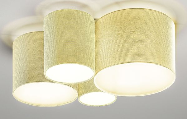 Deckenleuchte SANSIBAR JORDSAND LBH 56x42x22 cm beige Deckenlampe