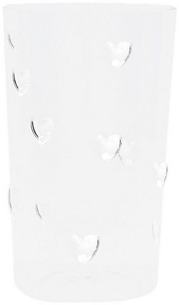 Bastion Collections Geschirr-Set Glas Large - HEARTS - transparent