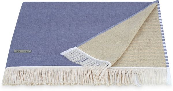 ROSS Hamamtuch Hamamtuch Steifen, Frottier (Packung, 1-St), aus feinster Baumwolle