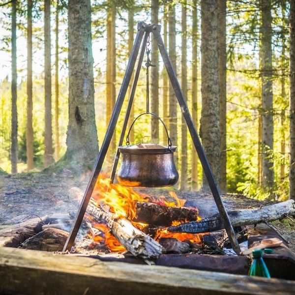 Kochlöffel, runde Form aus Holz 80 cm