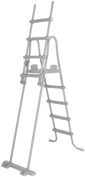Bestway 'Flowclear' Pool-Leiter, 4 Stufen, für Pools bis 132 cm Höhe, Stahl/Kunststoff Bild 4