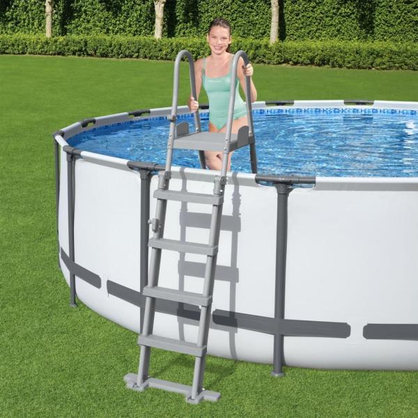 Bestway Pool-Sicherheitsleiter mit 4 Stufen Flowclear 132 cm 3202667