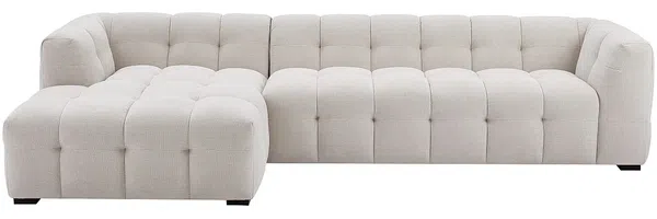 Vente-unique - DILOME Sofa Stoff Beige - B 90 cm168 cm x H 45 cm68 cm x L 90 cm314 cm Bild 3