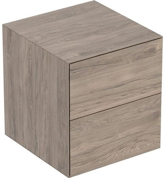 Beistellschrank ONE 2 Schubladen 45x49 2x47 Nussbaum