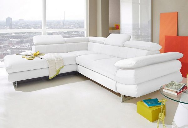 INOSIGN Ecksofa Solution L-Form, mit Arm- & Kopfteilverstellung, wahlweise mit Bettfunktion