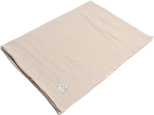 Kaiser 65311391 Muslin Summer Blanket 100% Baumwolle/Musselin atmungsaktive Babydecke Ganzjährig Neugeborene Kinderwagendecke Babyschalendecke Fb. latté