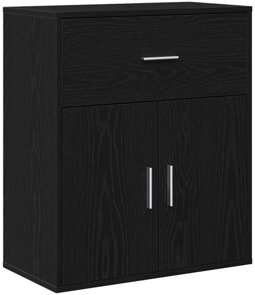 vidaXL Sideboard Schwarz Eichen-Optik 60 x 31 x 70 cm Holzwerkstoff 871397