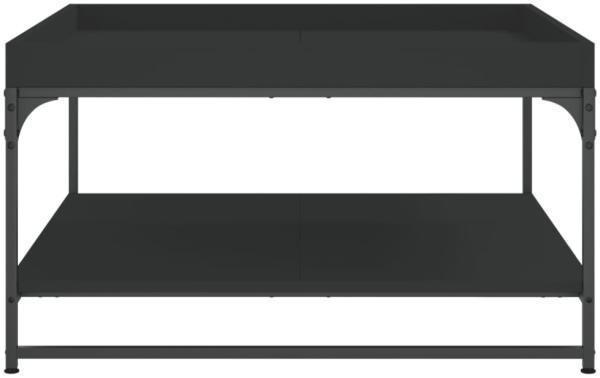 vidaXL Couchtisch Schwarz 80x80x45 cm Holzwerkstoff und Eisen 832813 Bild 8