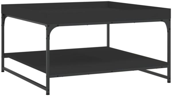 vidaXL Couchtisch Schwarz 80x80x45 cm Holzwerkstoff und Eisen 832813 Bild 5