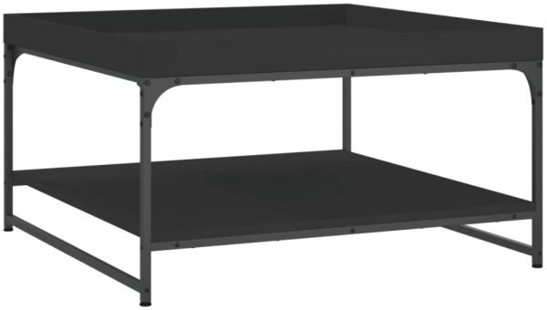 vidaXL Couchtisch Schwarz 80x80x45 cm Holzwerkstoff und Eisen 832813 Bild 6