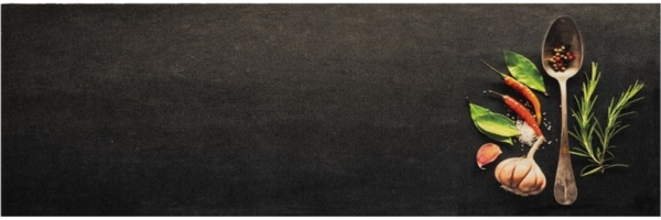 vidaXL Küchenteppich Waschbar Gewürze 60x180 cm Samt 4005612