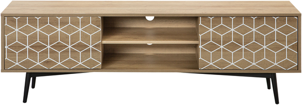 TV-Möbel heller Holzfarbton TORVI Bild 4