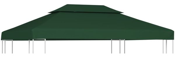 vidaXL Pavillon-Dachplane Ersatzdach 310 g/m² Grün 3x4 m 40882
