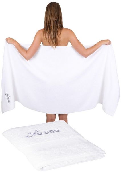 Betz Saunatuch Saunahandtuch Saunatücher France Größe 80x200 cm, 100% Baumwolle (Set, 1-St), extra groß und saugfähig