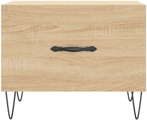 vidaXL Couchtische 2 Stk. Sonoma-Eiche 50x50x40 cm Holzwerkstoff 829387 Bild 2