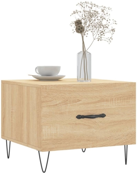 vidaXL Couchtische 2 Stk. Sonoma-Eiche 50x50x40 cm Holzwerkstoff 829387 Bild 6