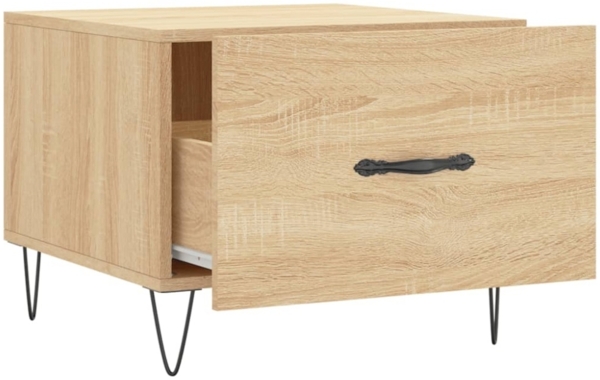 vidaXL Couchtische 2 Stk. Sonoma-Eiche 50x50x40 cm Holzwerkstoff 829387 Bild 8