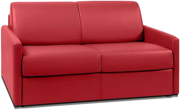 Vente-unique - CALIFE Sofa Kunstleder Rot - B 223 cm94 cm x H 85 cm x L 150 cm