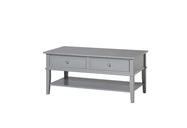 loft24 Couchtisch Franklin, Wohnzimmertisch mit 2 Schubladen, Landhaus, Breite 104,5 cm