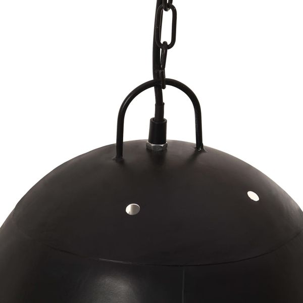 vidaXL Hängelampe Industriestil 25 W Schwarz Rund 42 cm E27 320557 Bild 7